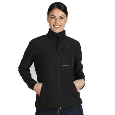 RALLY WOMEN, Damen Softshell-Jacke, Schwarz