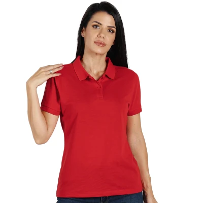 GO GREEN LADY, women's polo shirt, 180 g/m2, red