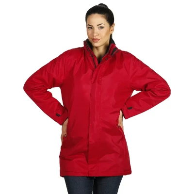 HILL, unisex jakna sa kapuljačom, crvena