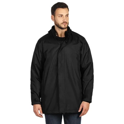 HILL, Unisex Jacke mit Kapuze, Schwarz