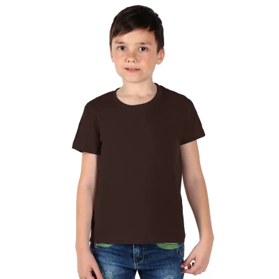 MASTER KID, Kinder-Baumwoll-T-Shirt, 150 g/m2, Braun