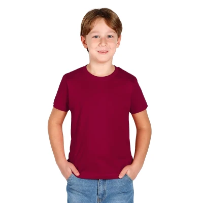 MASTER KID, Kinder-Baumwoll-T-Shirt, 150 g/m2, Bordeaux