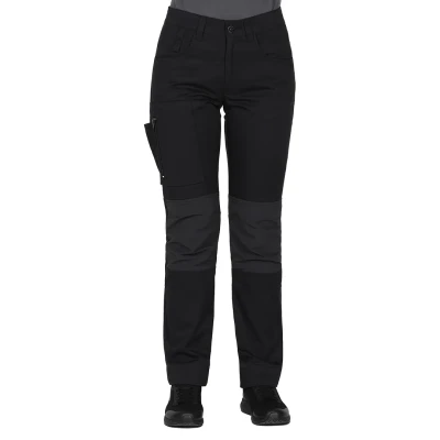 ROVER WOMEN S, Damen-Arbeitshosen mit Elasthan, Schwarz