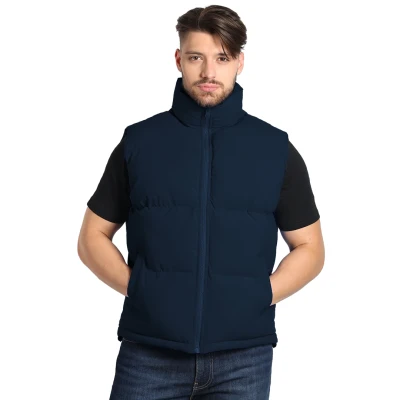 HUSKY VEST, Unisex wattierte Weste, Blau