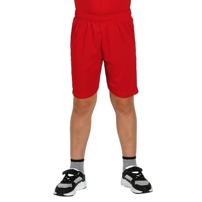 SPORTY KIDS, kid's sports shorts, 140 g/m2, red