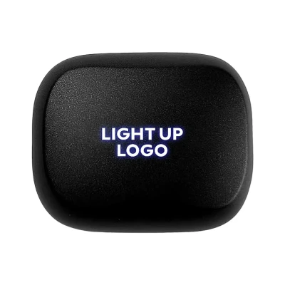 VIBRA, light up wireless stereo earbuds, black