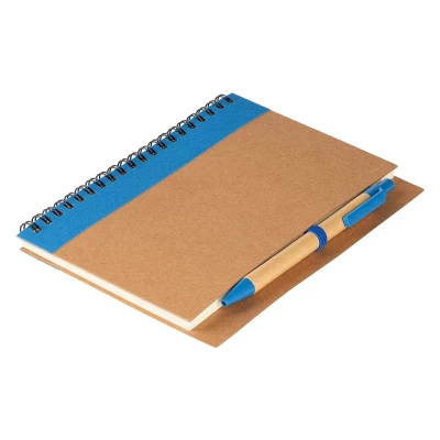 VERDE, notebook with pen, blue