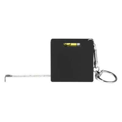 BRICK, key holder with measuring tape, 1 m, black