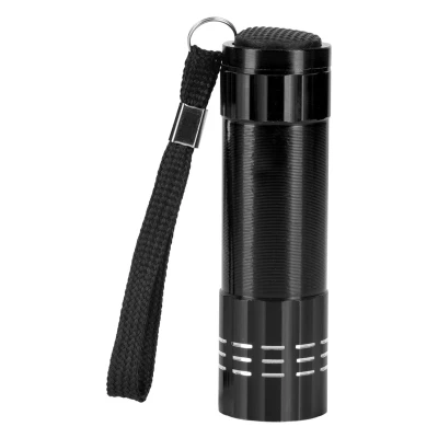 MAJORKA, Taschenlampe (9 LED), Schwarz