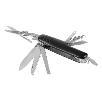 EXPERT, multifunctional knife, 12 functions, black