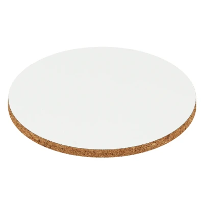 SUBLI WHITE ROUND, sublimation coaster, white