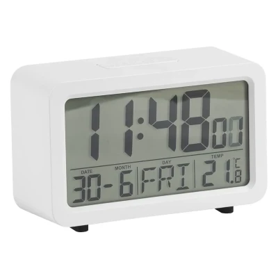 TIMEOUT, LCD-Tischuhr, Weiss