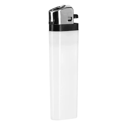 DOMINO, flint lighter, disposable, white