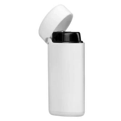PIXI SOFT, Feuerzeug aus Kunststoff, gummiert, Sturmfeuerzeug, Weiss