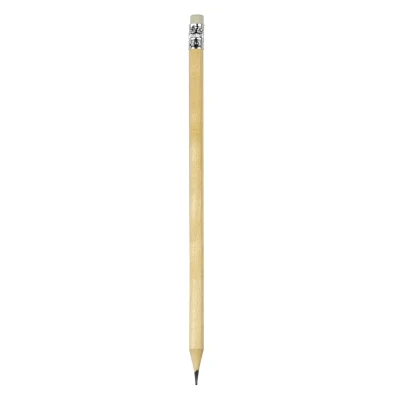 PIGMENT, Holzbleistift HB mit Radiergummi, Beige