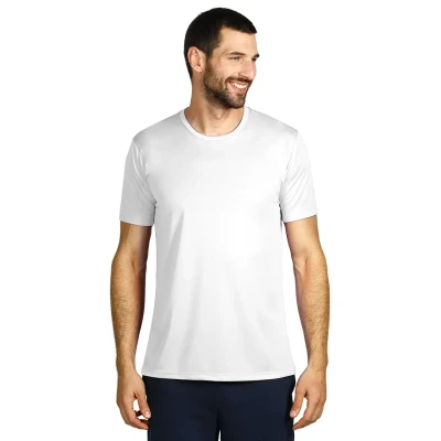 TEE, short-sleeve sports t-shirt, 100 g/m2, white