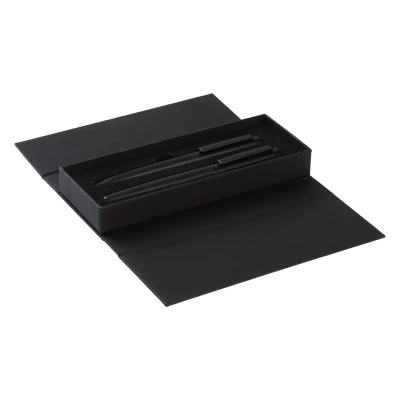 OTTO, metal ball pen and roller pen set black