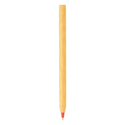 NINA, bamboo ball pen, red