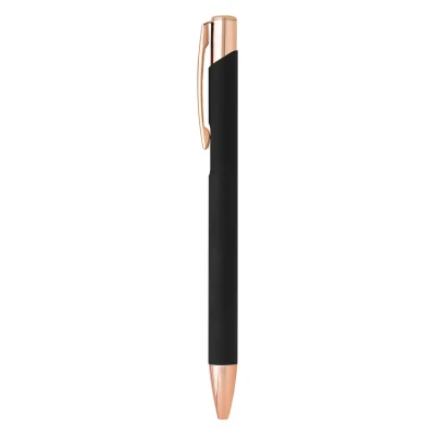 OGGI ROSE GOLD, Kugelschreiber aus Metall, Schwarz