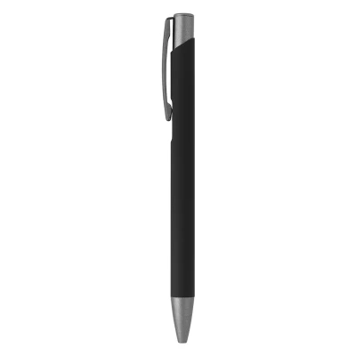 OGGI SOFT GRAY, Kugelschreiber aus Metall, Schwarz
