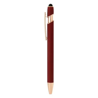 ARMADA GOLD, metal "touch" ball pen, burgundy