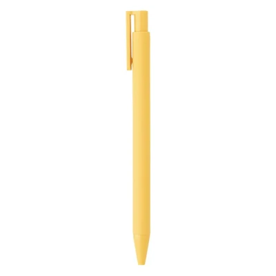 INDIGO, plastic ball pen, yellow