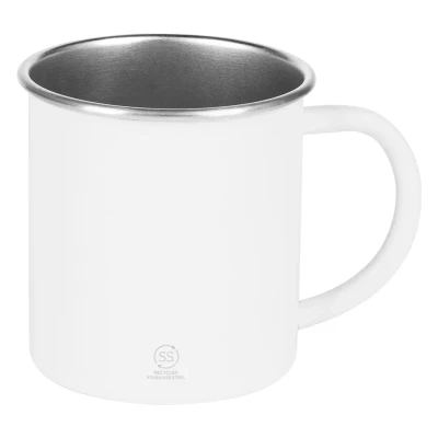 ZEPPELIN, metal mug, 400 ml, white