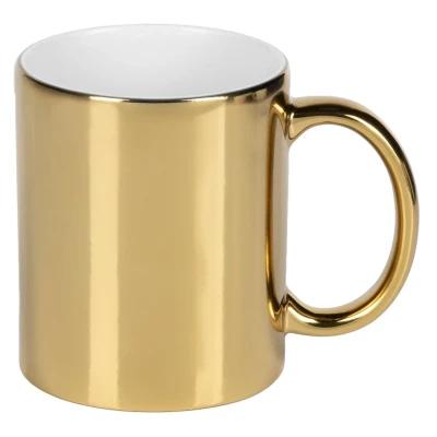 MIDA, stoneware sublimation mug, 325 ml, gold