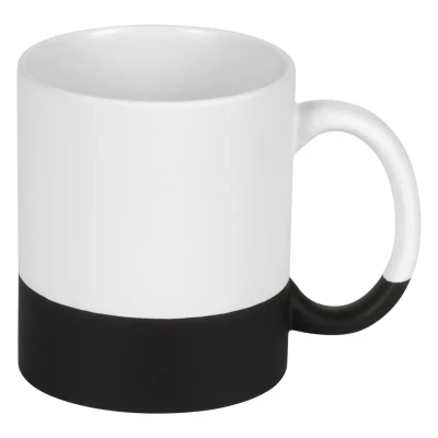 BIANCA, stoneware sublimation mug, 325 ml, black