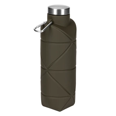 ADLER, foldable water bottle, 700 ml, olive