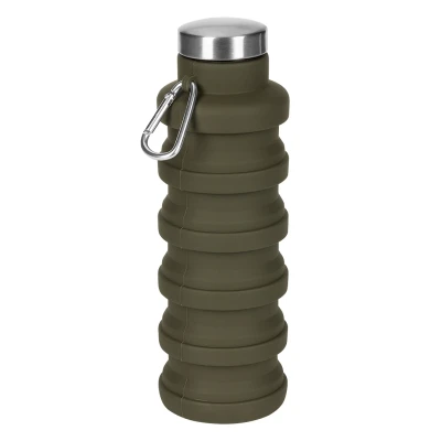 MONTANA, foldable water bottle, 500 ml, olive
