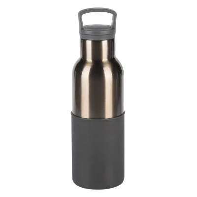 MATADOR, Thermosflasche mit Silikonhülle, 500 ml, Dunkelgrau