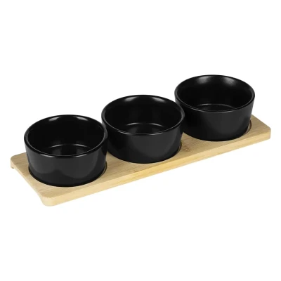 PESTO, Set mit keramischen Gefässen, 4/1, Schwarz