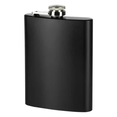 BRANDY 8, Flachmann, 230 ml, Schwarz