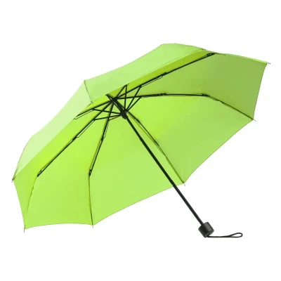 SUPER MINI BLACK, Taschenschirm mit manueller Öffnung, Lime-Grün