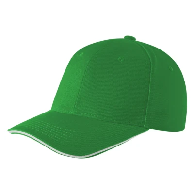 SPRINT, Cap mit sechs Panels und Klettverschluss, Grasgrün