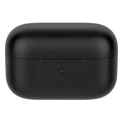 META, wireless stereo earbuds with wireless charging option, black
