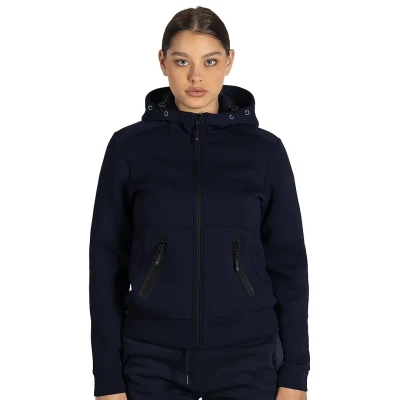 CAMERON LADY, Damen-Hoodie mit Reissverschluss, 380 g/m2, Blau