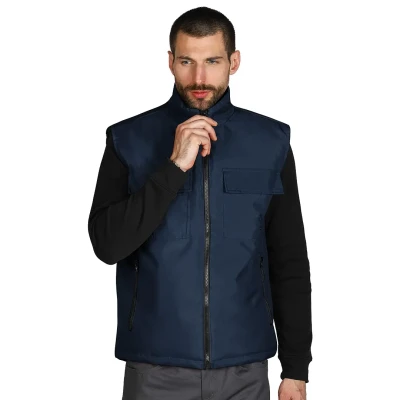 TEN VEST, Arbeitsweste, Blau