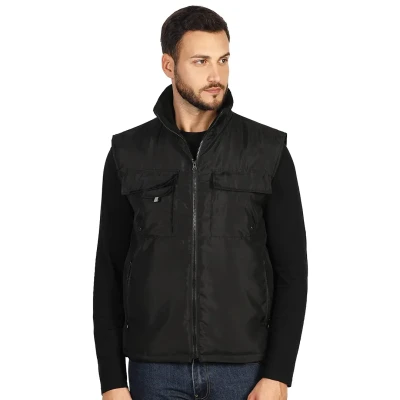 TEN VEST, Arbeitsweste, Schwarz