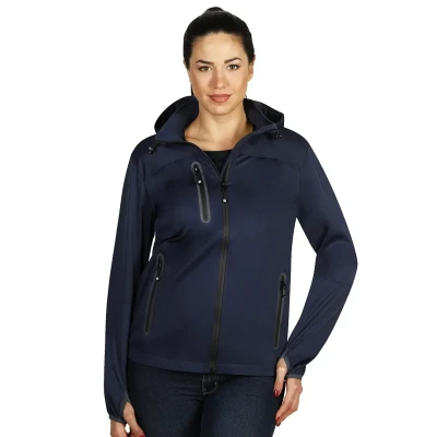 RIDER WOMEN, ženska softshell jakna sa kapuljačom, plava