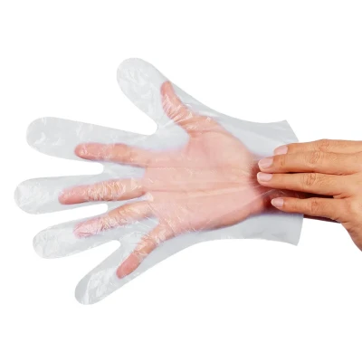 PE GLOVES, Einweg-PE-Handschuhe, 100 Stk, Transparent