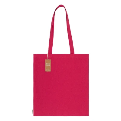 NATURELLA RECYCLE 120, recycled cotton bag, 120 g/m2, pink