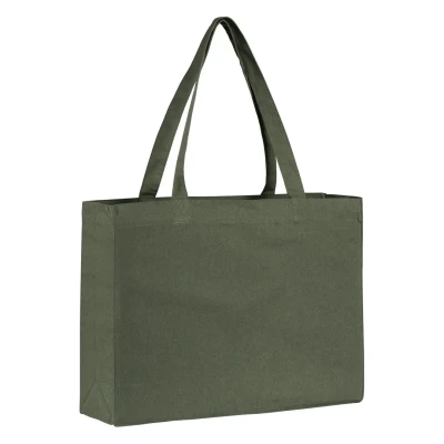OLIVE, torba od recikliranog pamuka, 300 g/m2, maslinasta