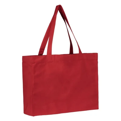 OLIVE, Tasche aus recycelter Baumwolle, 300 g/m2, Rot