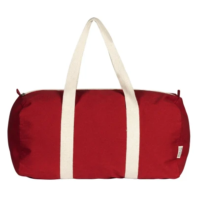 BOUNTY, Sporttasche aus recycelter Baumwolle, 320 g/m2, Rot