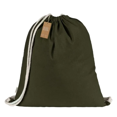 MELON RECYCLE 120, drawstring bag, 120 g/m2, olive