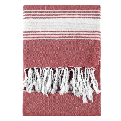 TASOS, Strandtuch aus Baumwolle, 180 g/m2, Rot