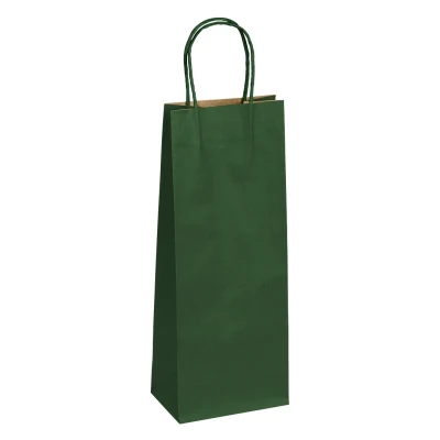 ARISTO, papirna kesa za flašu, 120 g/m2, zelena
