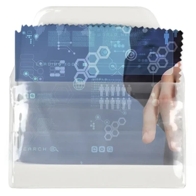 PURE PACK, Plastikhülle für PURE Mikrofasertuch, 100 Stück, Transparent